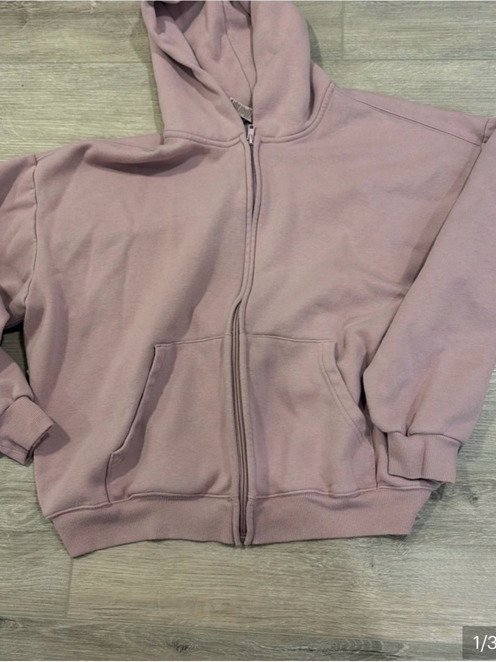 Slims Dusty Pink Zip-Up Hoodie